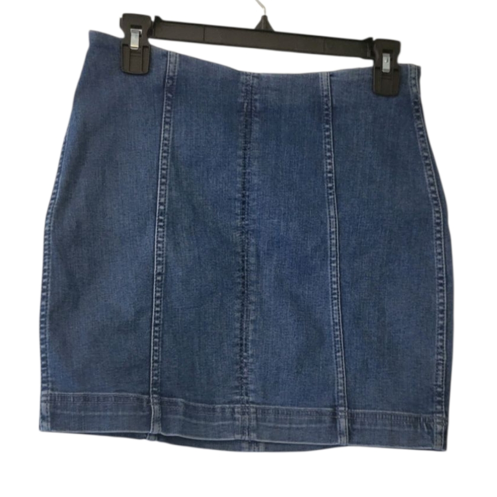 Free People Blue Denim Mini Skirt Size 8